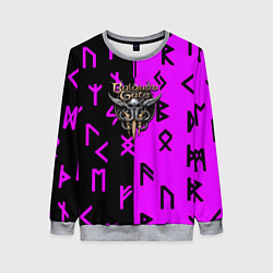 Свитшот женский Baldurs Gate game, цвет: 3D-меланж