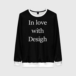 Женский свитшот In love with Design