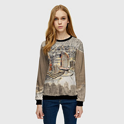 Свитшот женский Город 2100, цвет: 3D-черный — фото 2