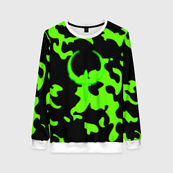 Свитшот женский Quake camo, цвет: 3D-белый