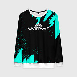 Женский свитшот Warframe краски голубые