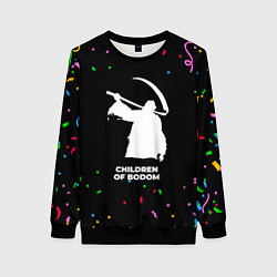 Свитшот женский Children of Bodom конфети, цвет: 3D-черный