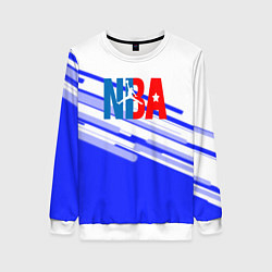 Свитшот женский NBA geometry steel, цвет: 3D-белый