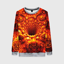 Свитшот женский Фрактал абстракция, цвет: 3D-меланж