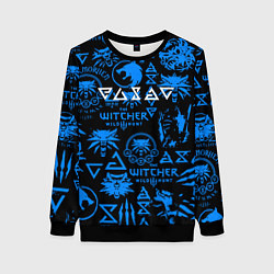 Женский свитшот The Witcher logo pattern