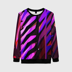 Женский свитшот Фиолетово -чёрная абстракция