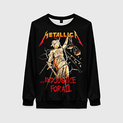 Женский свитшот Metallica justice for all