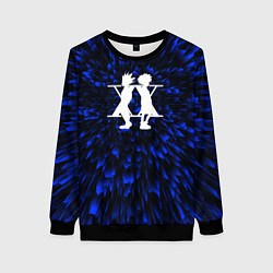 Свитшот женский Hunter x Hunter blue energy, цвет: 3D-черный
