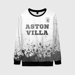 Свитшот женский Aston Villa - white gradient посередине, цвет: 3D-черный