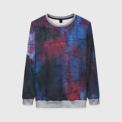 Свитшот женский Космическая паутина, цвет: 3D-меланж