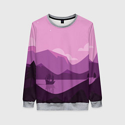 Женский свитшот Горное озеро