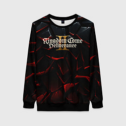 Свитшот женский Kingdom Come Deliverance 2 логотип, цвет: 3D-черный