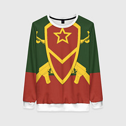 Женский свитшот Мотострелковые войска: герб со щитом