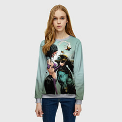 Свитшот женский Mileena & Kotal Kahn - Mortal Kombat, цвет: 3D-меланж — фото 2