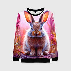 Женский свитшот Зайчик в розовом