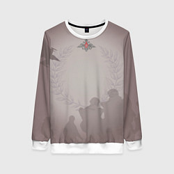 Свитшот женский Лавры, цвет: 3D-белый