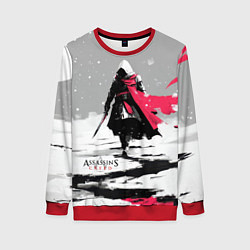 Свитшот женский Assassins Creed winter ninja, цвет: 3D-красный