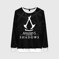 Женский свитшот Assassins creed shadows - монохромный