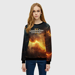 Свитшот женский Logo Kingdom Come Deliverance 2, цвет: 3D-черный — фото 2