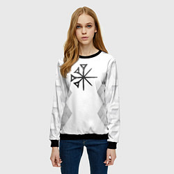 Свитшот женский Nightwish white poly, цвет: 3D-черный — фото 2