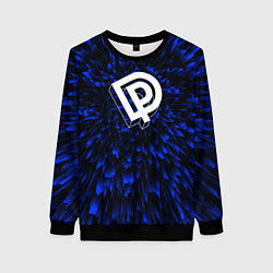 Свитшот женский Deep Purple blue energy, цвет: 3D-черный