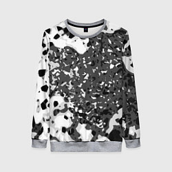 Женский свитшот Чёрно-белая абстракция