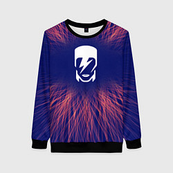 Свитшот женский David Bowie red energy, цвет: 3D-черный