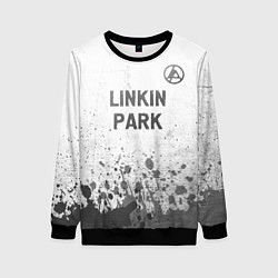 Свитшот женский Linkin Park 2024 - white gradient посередине, цвет: 3D-черный