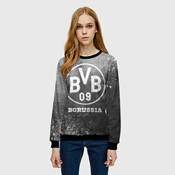 Свитшот женский Borussia - grey gradient, цвет: 3D-черный — фото 2