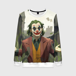 Свитшот женский Довольный Джокер, цвет: 3D-белый