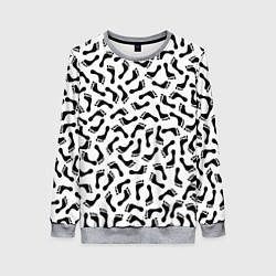 Свитшот женский Следы, цвет: 3D-меланж
