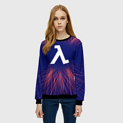 Свитшот женский Half-Life red energy, цвет: 3D-черный — фото 2