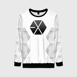 Свитшот женский Exo white poly, цвет: 3D-черный