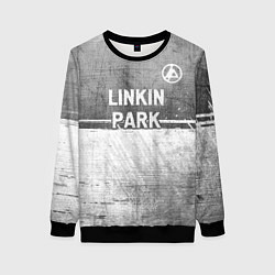 Свитшот женский Linkin Park 2024 - grey gradient посередине, цвет: 3D-черный