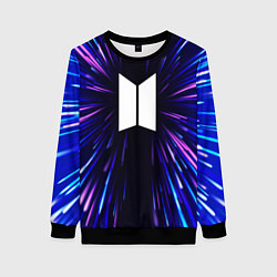 Свитшот женский BTS neon energy, цвет: 3D-черный