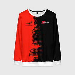 Женский свитшот AUDI quattro black and red