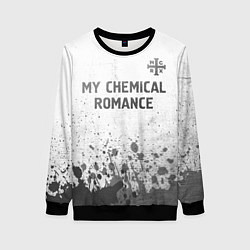 Свитшот женский My Chemical Romance - white gradient посередине, цвет: 3D-черный