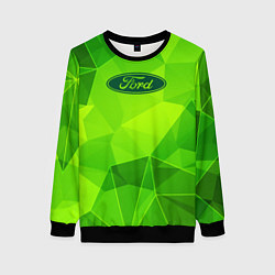 Свитшот женский Ford green poly, цвет: 3D-черный