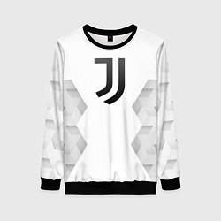 Свитшот женский Juventus white poly, цвет: 3D-черный