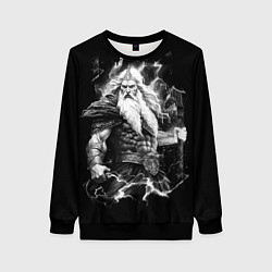 Женский свитшот Перун бог громовержец