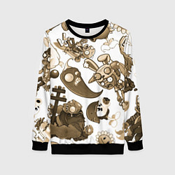 Женский свитшот Растения против зомби в бежевых тонах