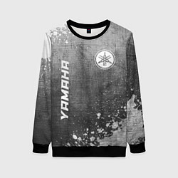 Свитшот женский Yamaha - grey gradient вертикально, цвет: 3D-черный