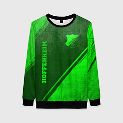 Свитшот женский Hoffenheim - green gradient вертикально, цвет: 3D-черный