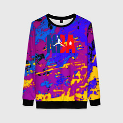 Женский свитшот NBA краски неон