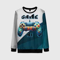 Свитшот женский Игровой джойстик, цвет: 3D-черный
