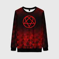 Свитшот женский HIM red poly, цвет: 3D-черный