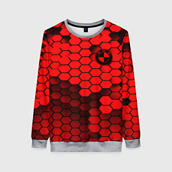 Свитшот женский BMW карбоновая абстракция, цвет: 3D-меланж