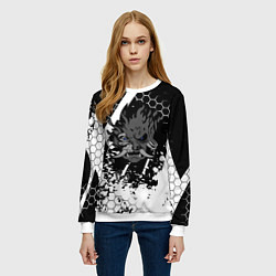 Свитшот женский Samurai соты краски, цвет: 3D-белый — фото 2