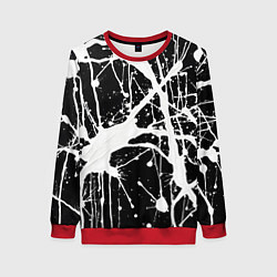 Женский свитшот Брызги белой краски