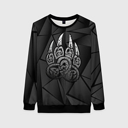 Женский свитшот Велес лапа медведя